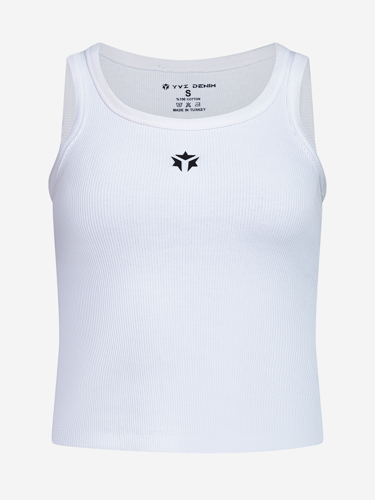 Cropped Tank Top (White)
