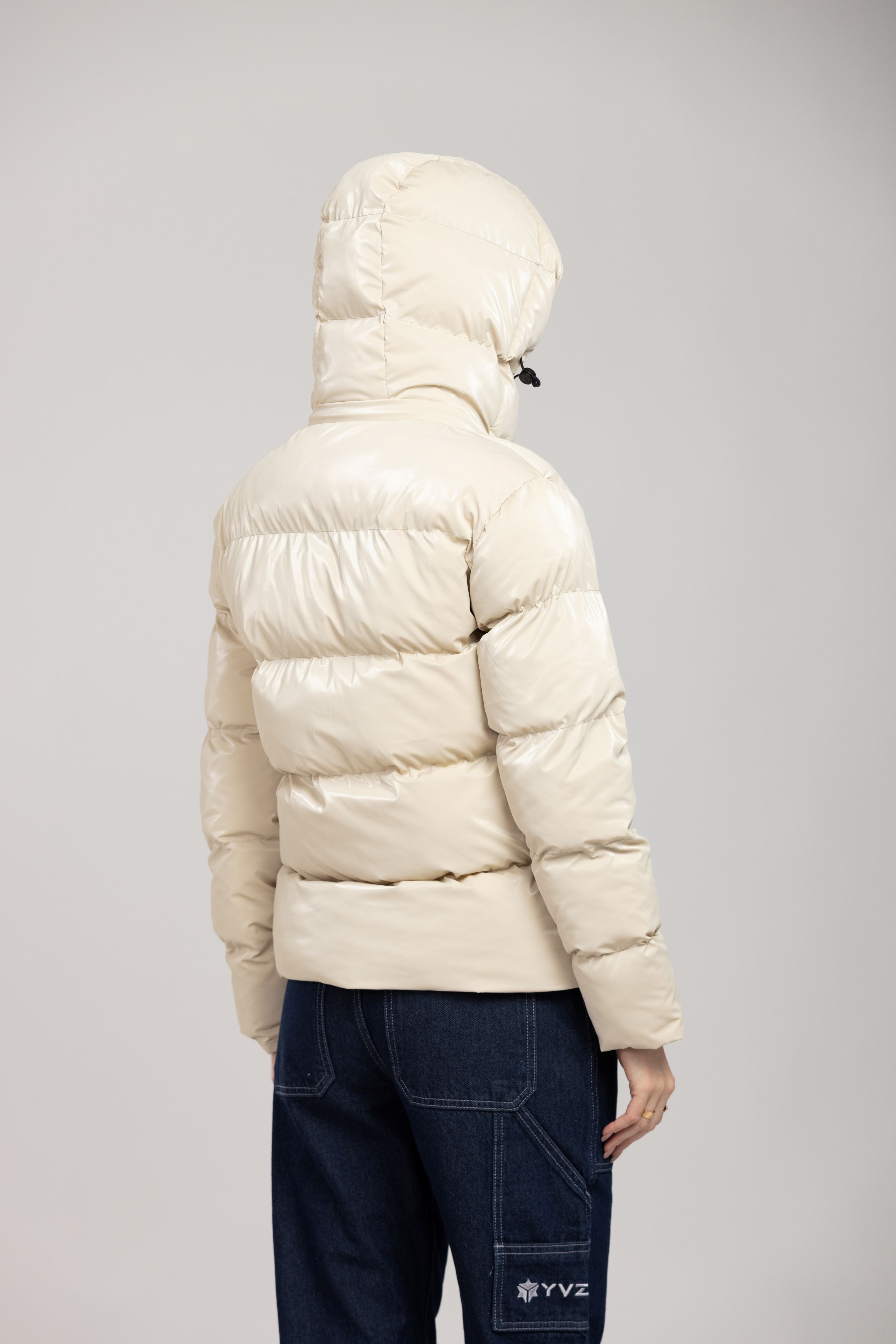 Nebula Puffer (Glossy Beige)