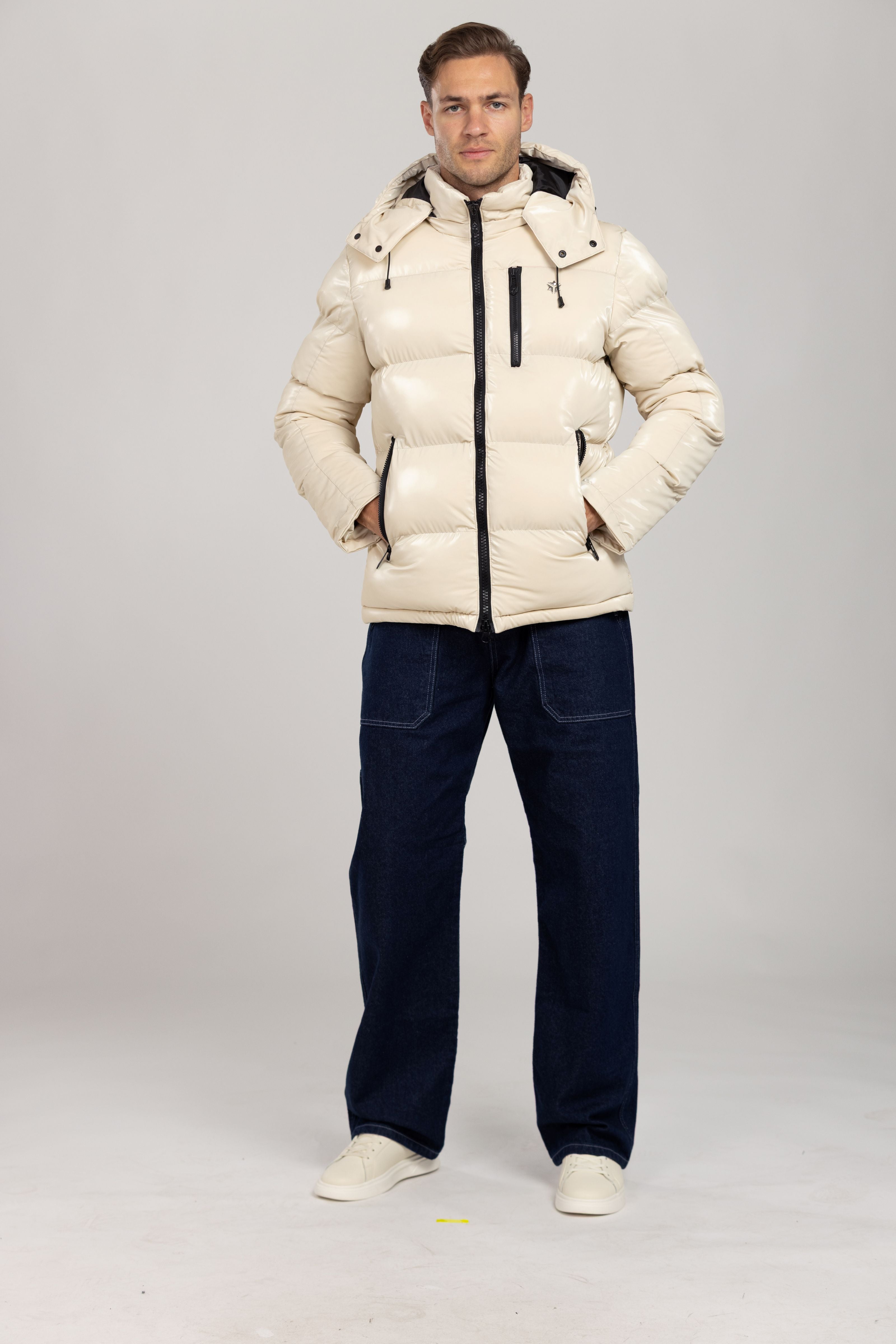 Nebula Puffer (Glossy Beige)