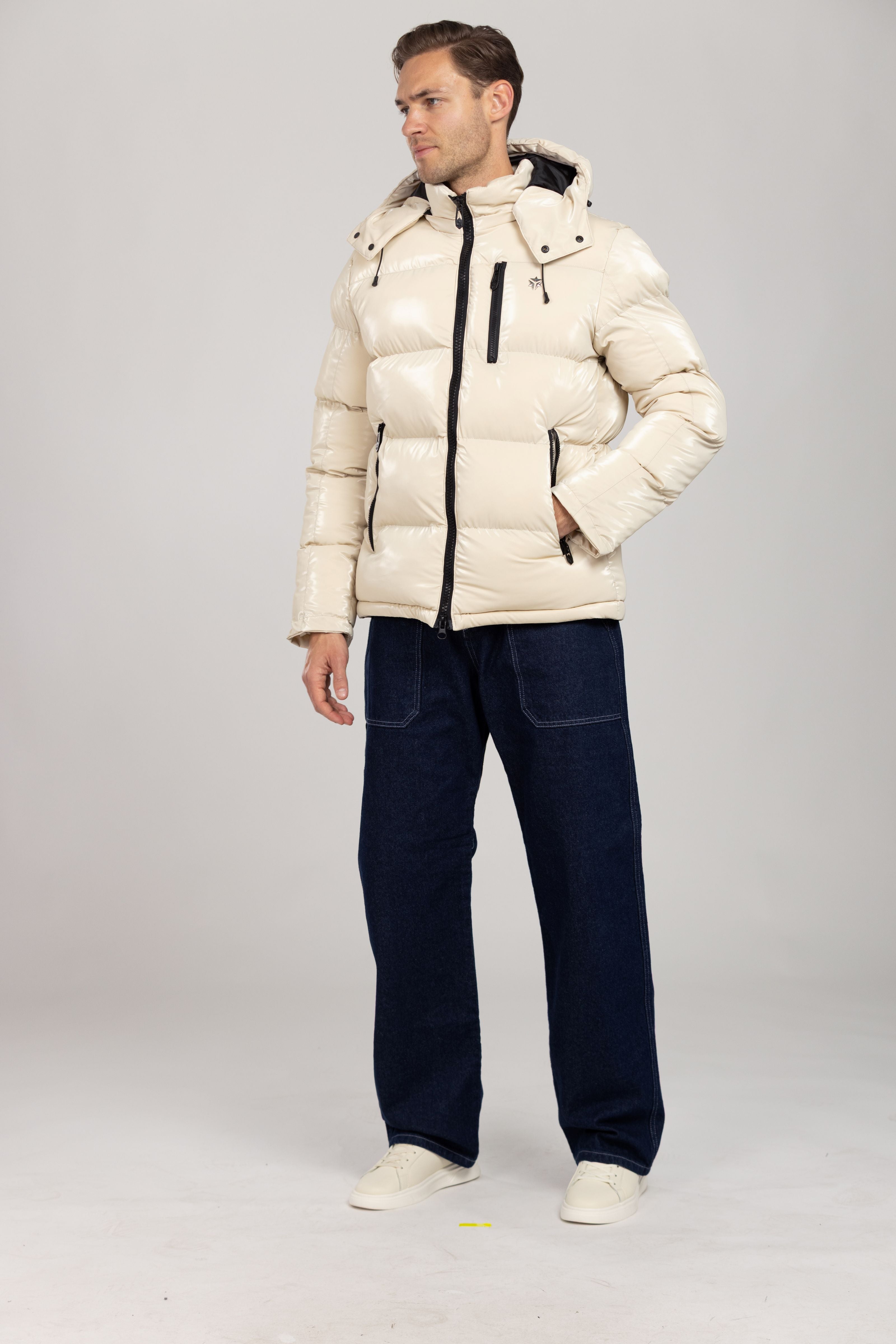 Nebula Puffer (Glossy Beige)