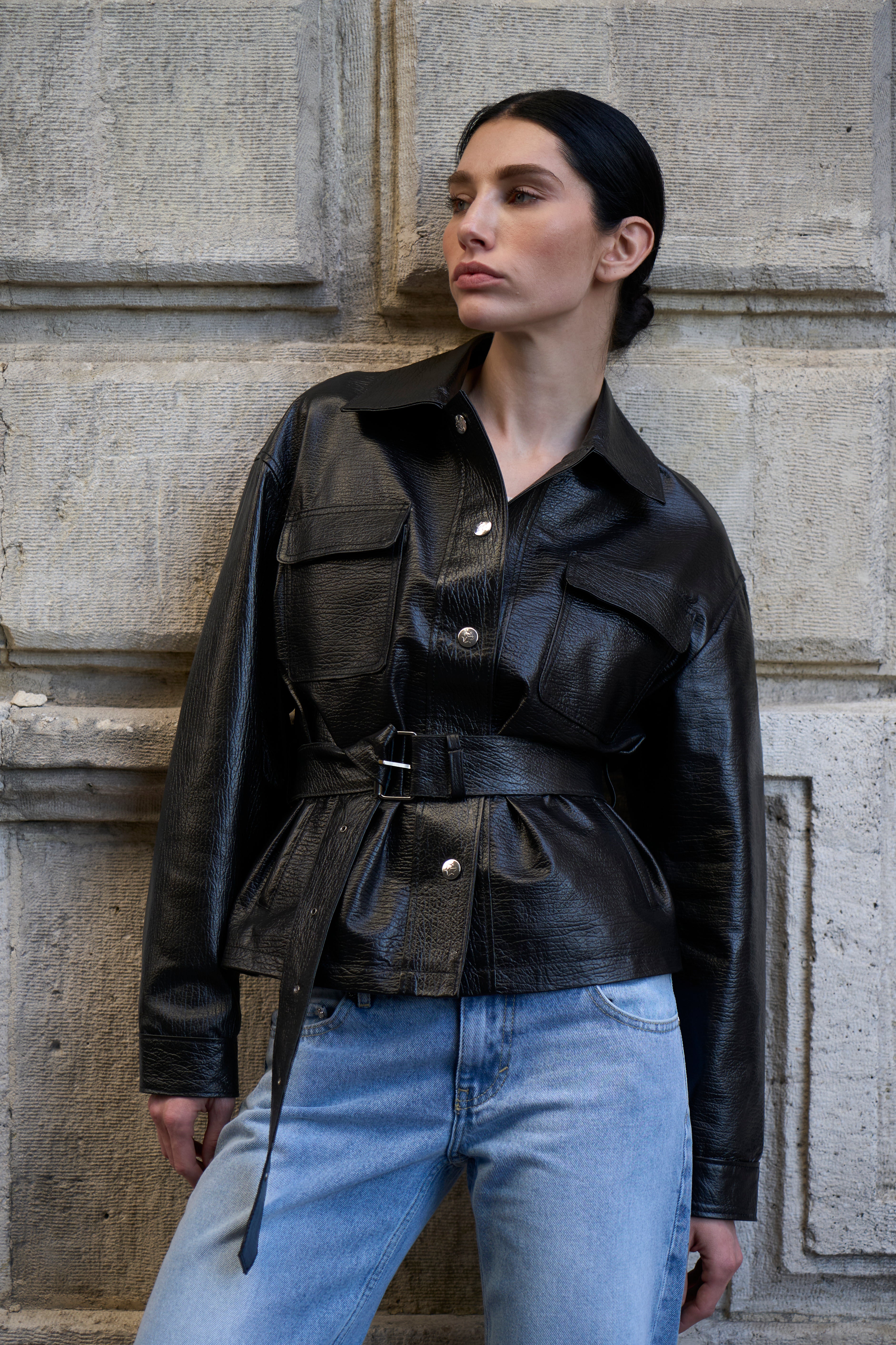 Leather Jacket Textured