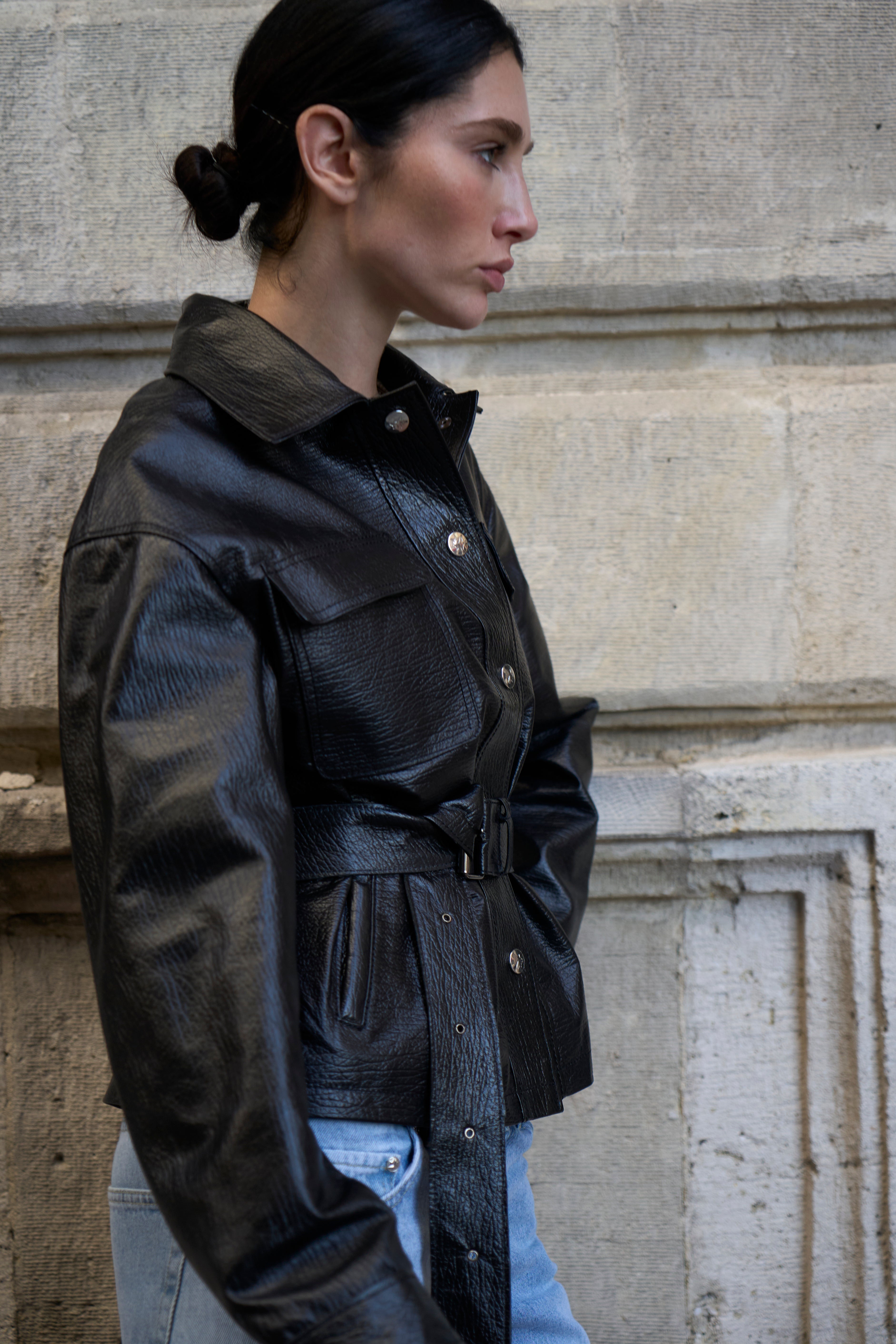 Leather Jacket Textured