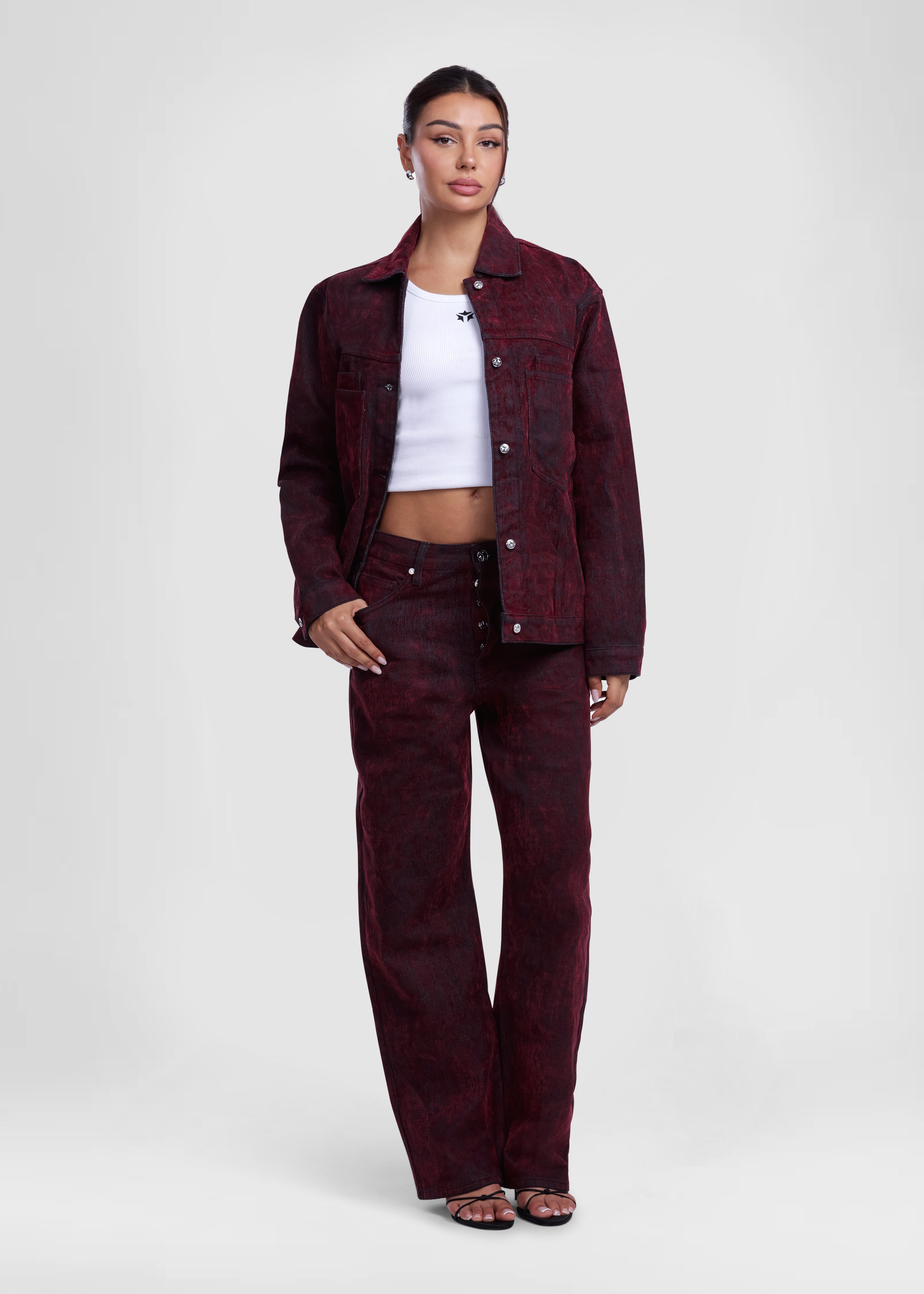 Mira (Pants, Burgundy)