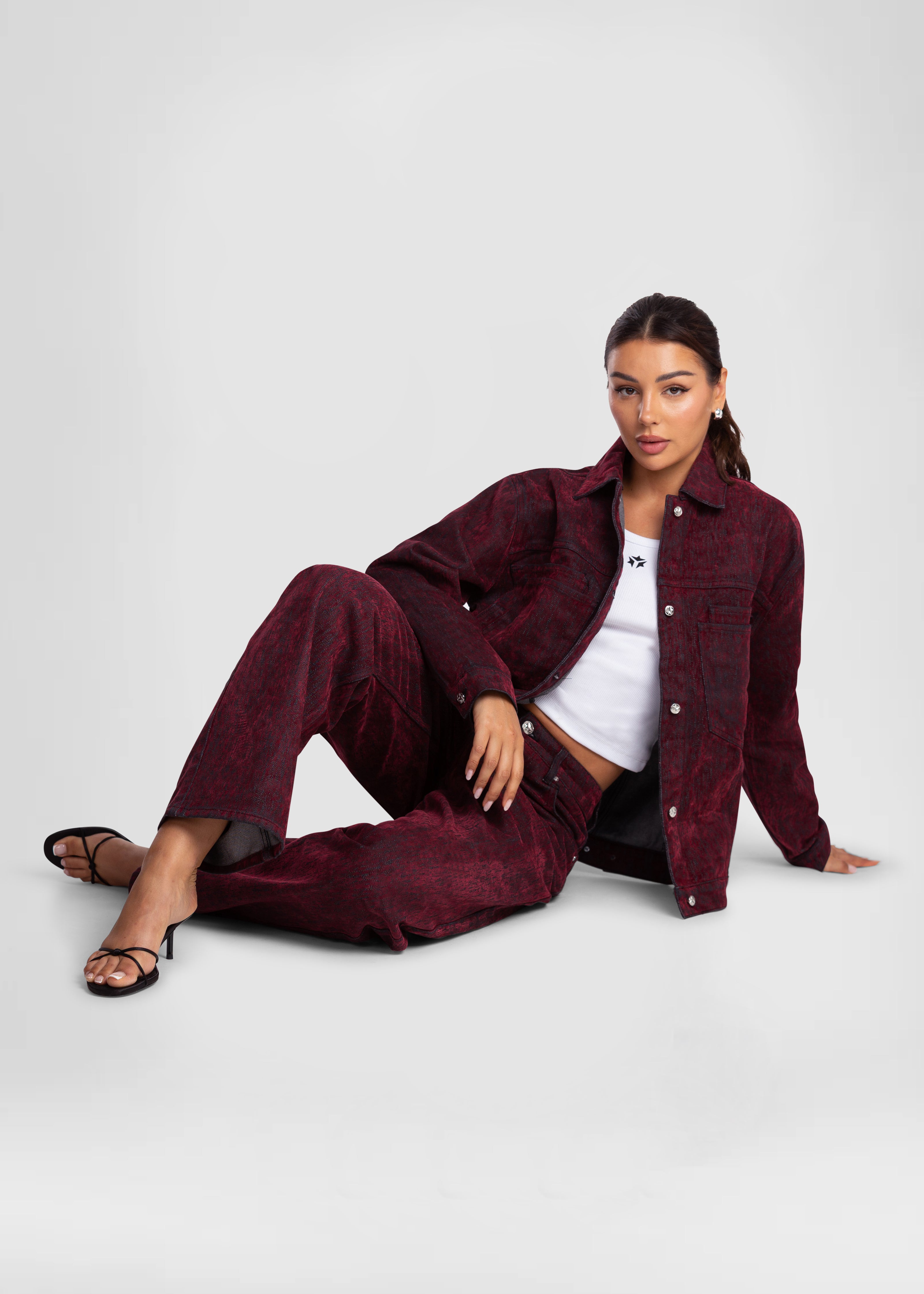 Mira (Pants, Burgundy)