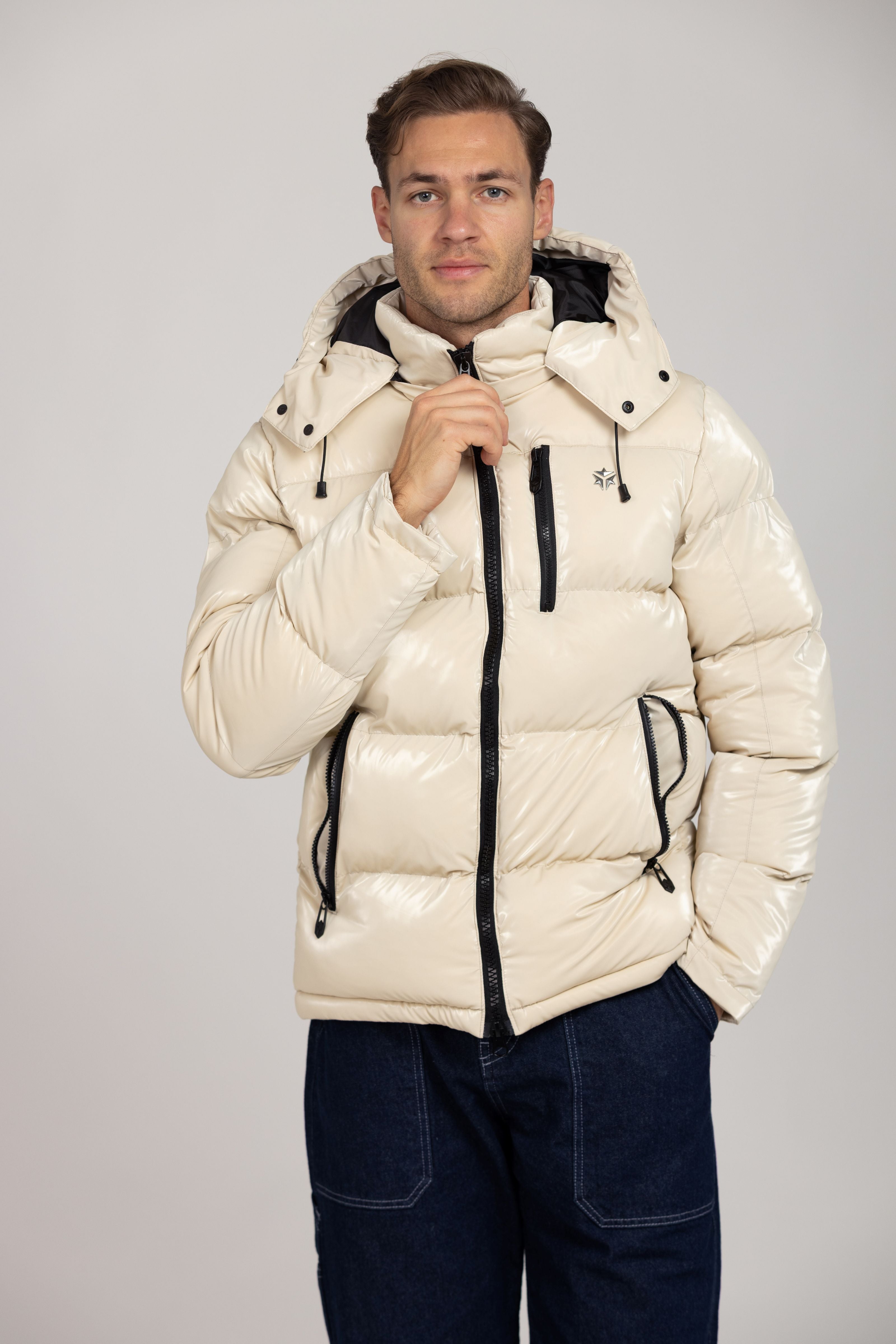 Nebula Puffer (Glossy Beige)
