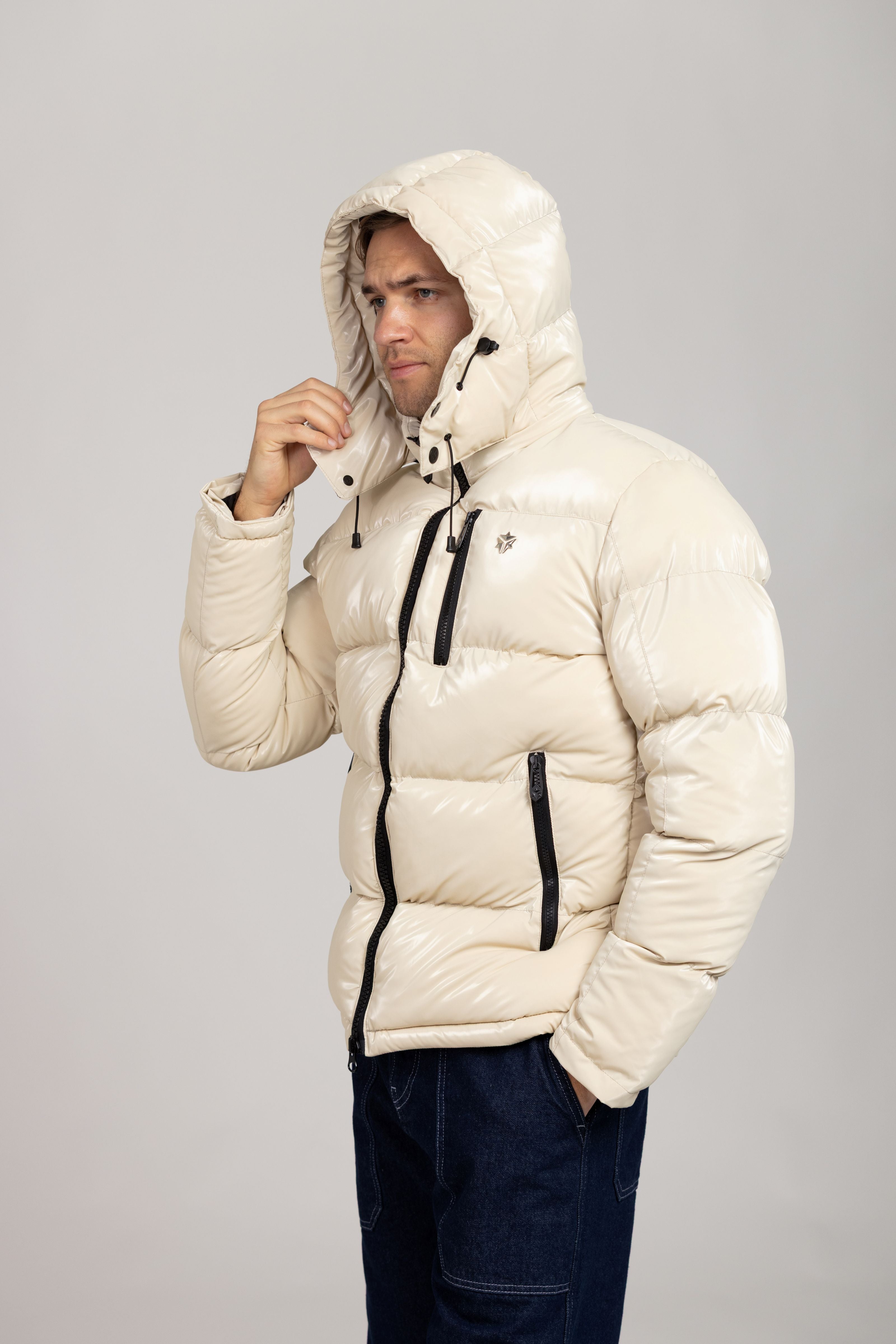 Nebula Puffer (Glossy Beige)