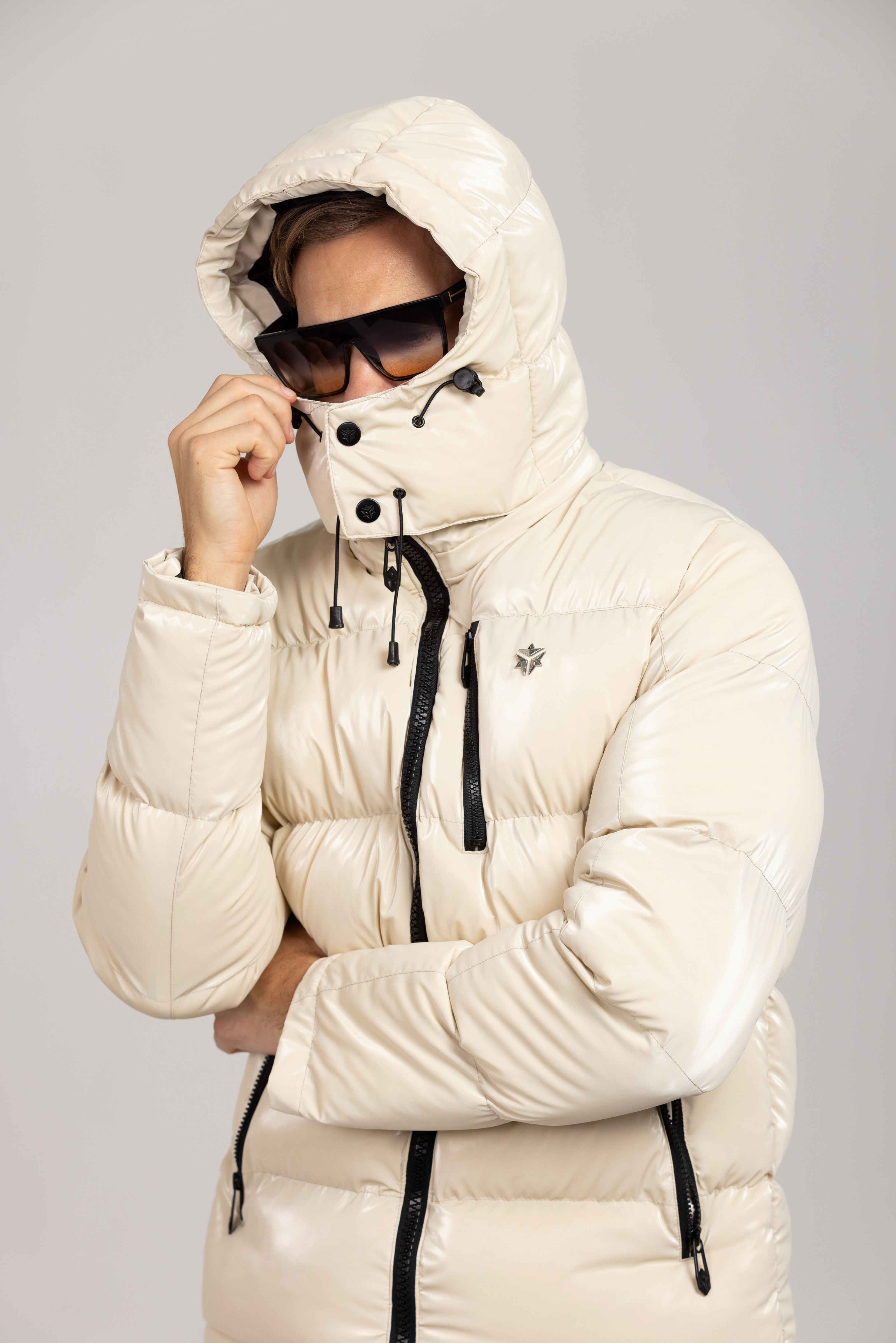 Nebula Puffer (Glossy Beige)