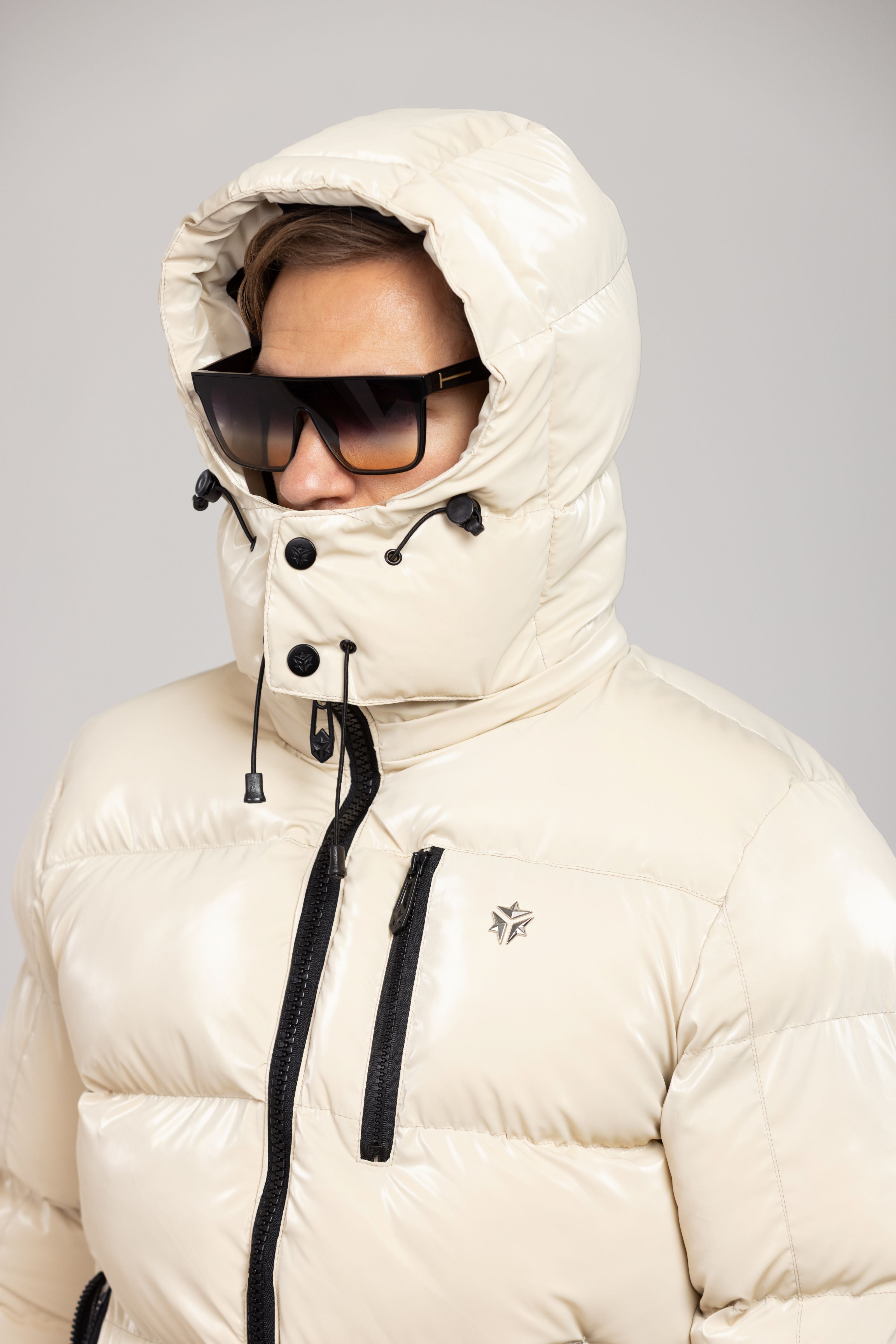Nebula Puffer (Glossy Beige)